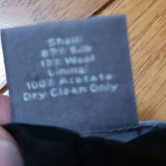 🔹️Ann Taylor Black & Cream Floral Print Silk Skirt Petite 8 - Picture 8 of 11